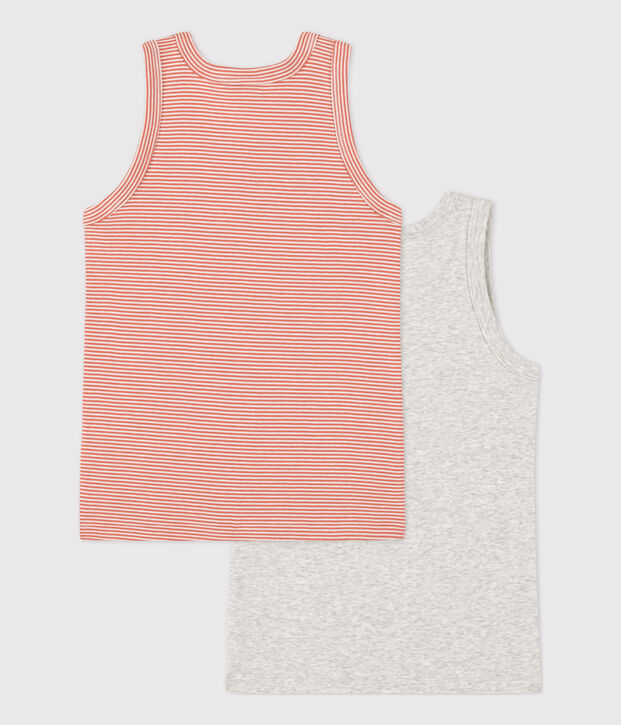 Lot de 2 d&eacute;bardeurs petit gar&ccedil;on en coton multicouleur