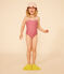 Maillot de bain 1 pièce rayé enfant fille SALINE/ DELHI