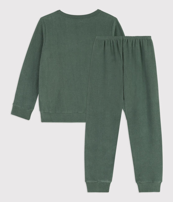 Pyjama en bouclette éponge grattée enfant vert VALLEE