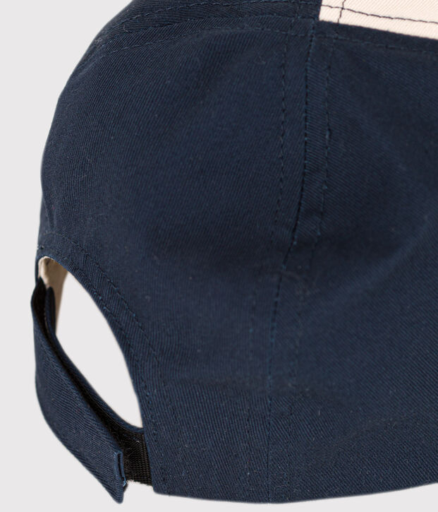 Casquette en coton b&eacute;b&eacute; bleu/multicouleur