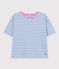 Tee-shirt le Boxy en coton rayé femme GAULOISE/ MARSHMALLOW