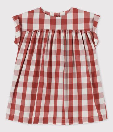 PETIT BATEAU - Robe en popeline vichy bébé