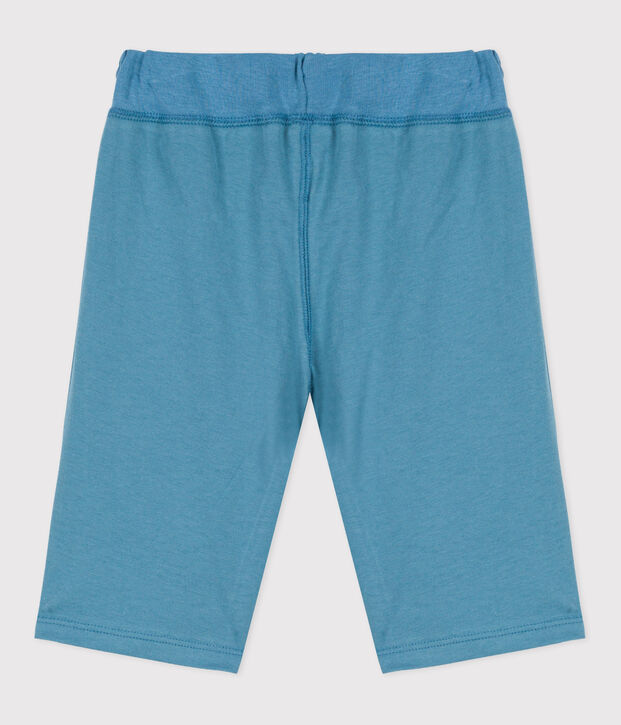 Bermuda en coton enfant gar&ccedil;on bleu