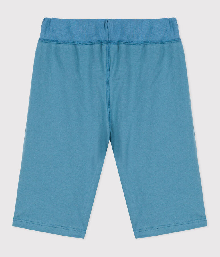 Bermuda en coton enfant gar&ccedil;on bleu LAVIS