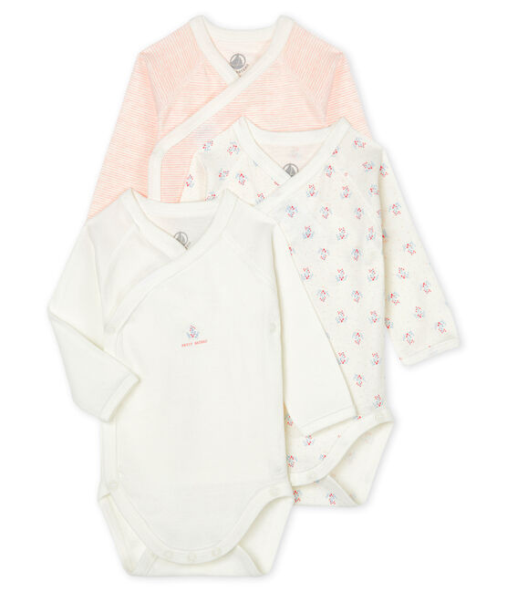 Trio de bodies naissance manches longues bébé variante 2