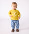 Tee-shirt bébé en coton à manches longues jaune NAPLES