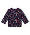 Cardigan bébé fille en tubique matelassé imprimé bleu SMOKING/blanc MULTICO