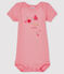 Body manches courtes b&eacute;b&eacute; fille rose