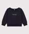 Sweatshirt imprimé en molleton enfant fille / garçon bleu SMOKING