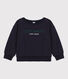 Sweatshirt imprimé en molleton enfant fille / garçon