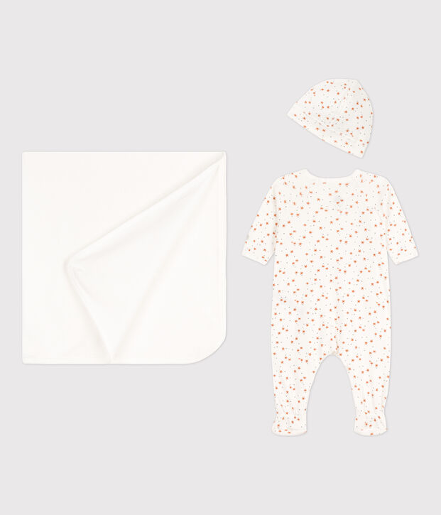 Coffret cadeau naissance b&eacute;b&eacute; en coton multicouleur