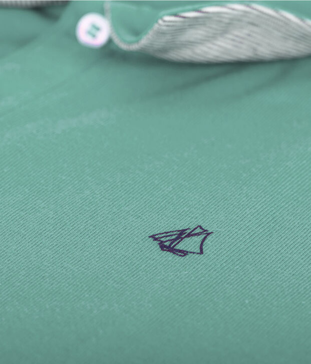 Polo enfant gar&ccedil;on vert