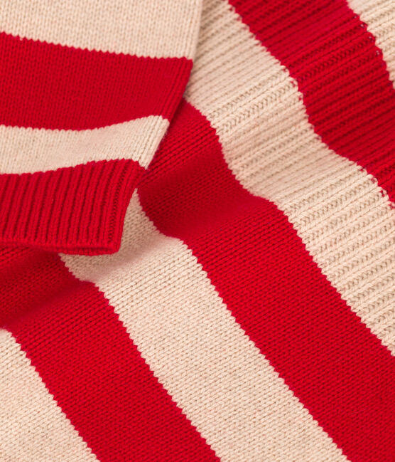 Pull rayé en laine et coton enfant fille / garçon TRENCH/ STOP