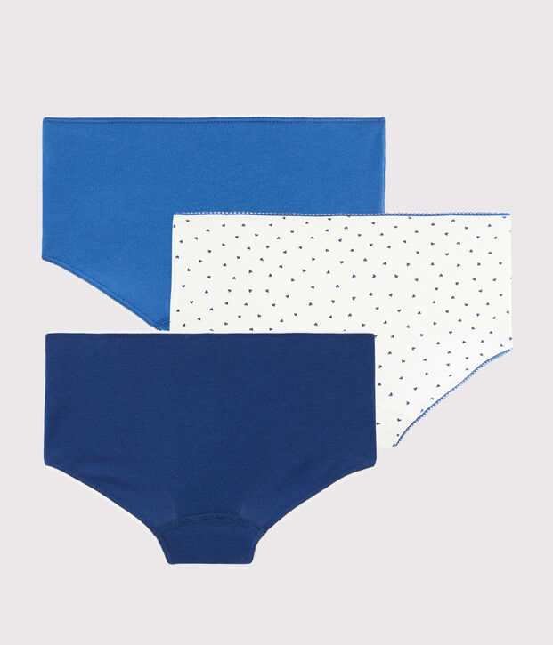Lot de 3 shorties mini coeurs petite fille multicouleur
