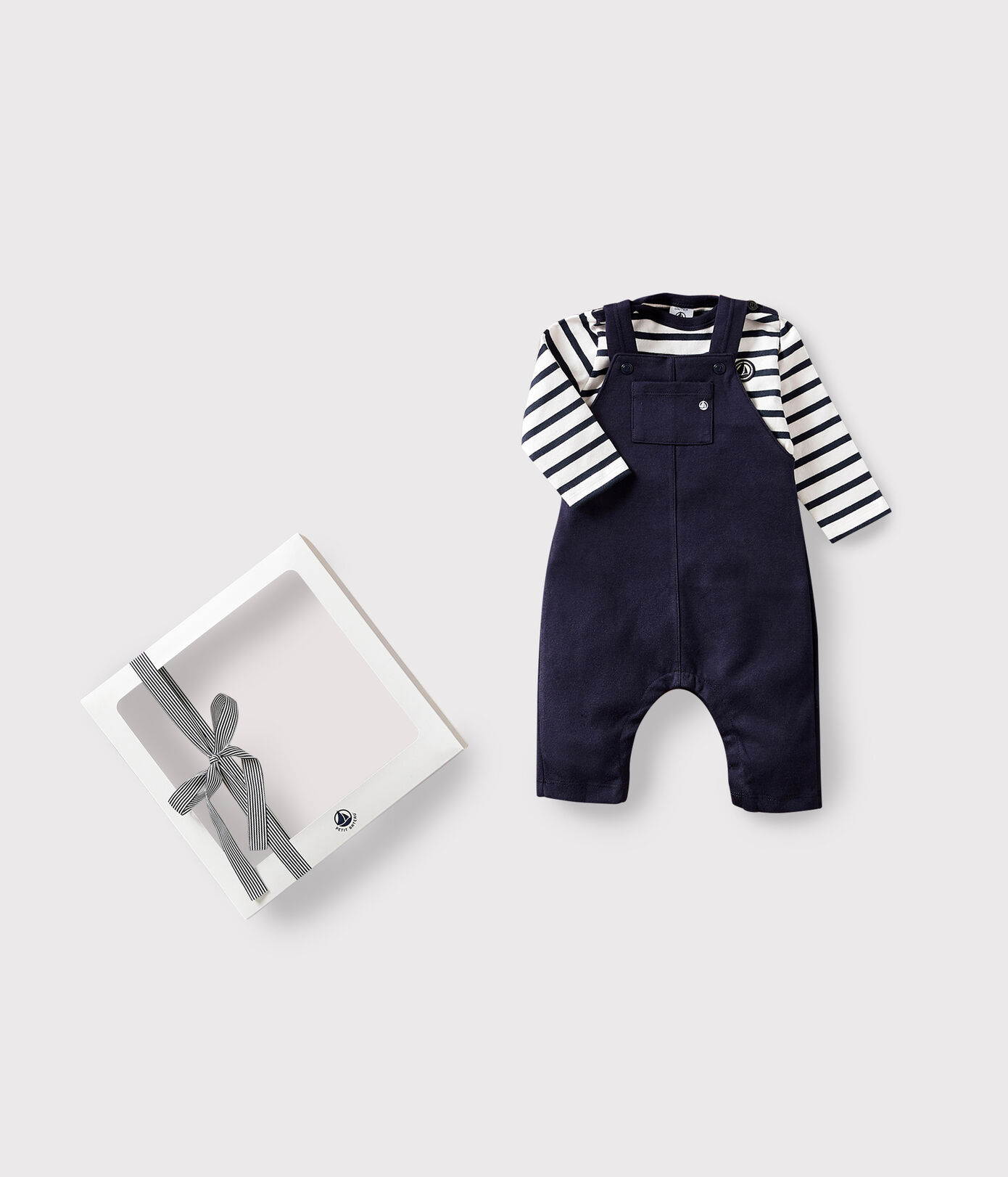 Petit Bateau - Marinière Bébé Garçon En Jersey Épais 100% Coton, Rayure Matelas Iconique