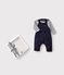 Ensemble salopette et marinière en jersey épais bébé variante 1