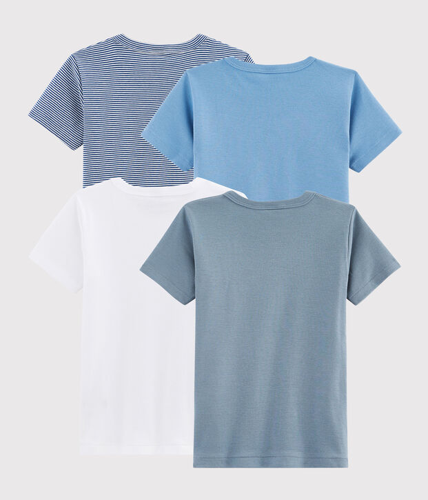 Lot surprise de 4 Tee-shirts manches courtes gar&ccedil;on multicouleur