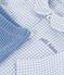 Ensemble b&eacute;b&eacute; en coton brod&eacute; poitrine imprim&eacute; vichy multicouleur