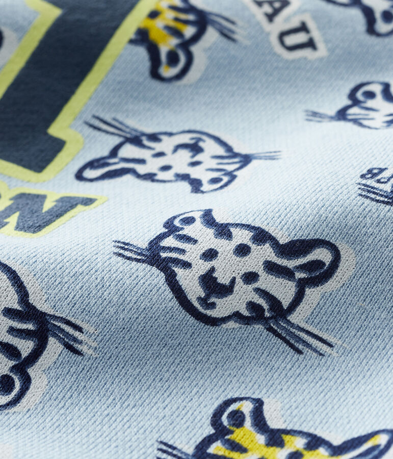 Sweatshirt b&eacute;b&eacute; gar&ccedil;on en molleton bleu/multicouleur