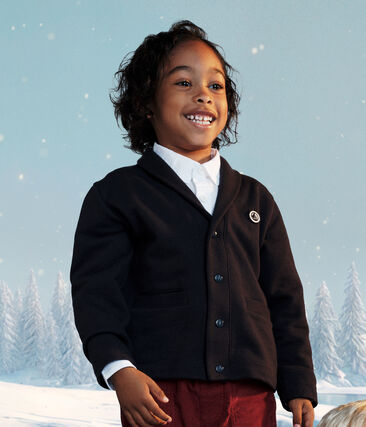 Cardigan enfant en coton uni