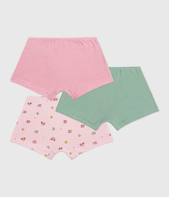 Lot de shorties enfant en coton imprimé fleurs variante 1