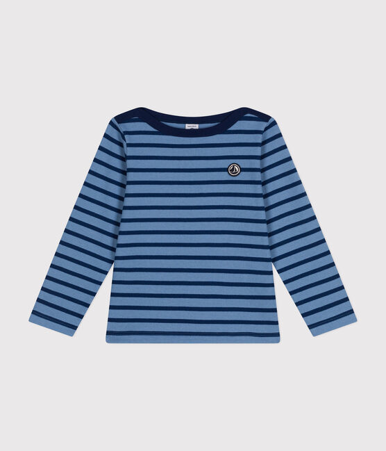 Marinière iconique en coton enfant fille / garçon bleu BEACH/ MEDIEVAL