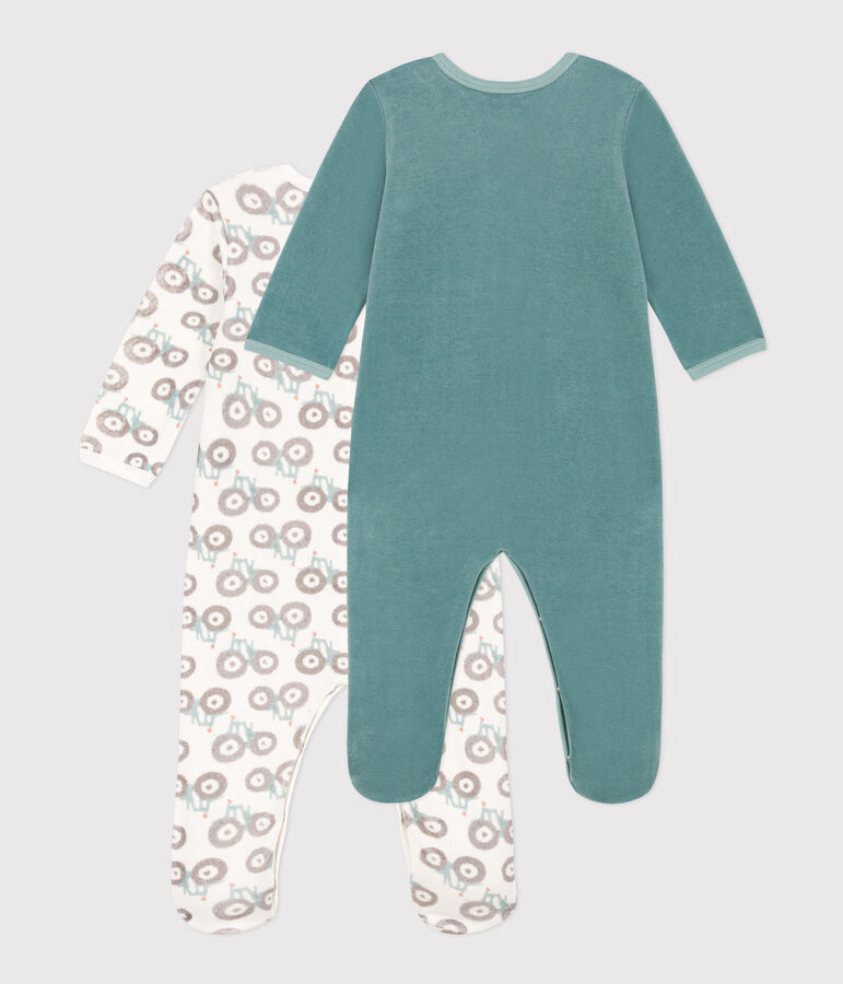 Lot de 2 pyjamas b&eacute;b&eacute; en velours variante 1