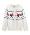 Cardigan enfant mixte blanc MARSHMALLOW/blanc MULTICO