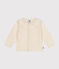 Cardigan à collerette en tricot contenant de la laine écru AVALANCHE