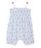 Combicourt bébé fille imprimé blanc ECUME/bleu BLEU/ MULTICO