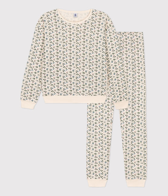 Pyjama femme en coton blanc AVALANCHE/ ROVER/ MULTICO