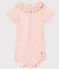 Body bébé fille à collerette rose FLEUR/rose COPPER