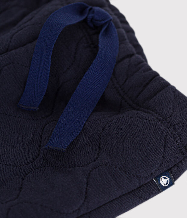 Pantalon en tubique matelass&eacute; b&eacute;b&eacute; bleu marine