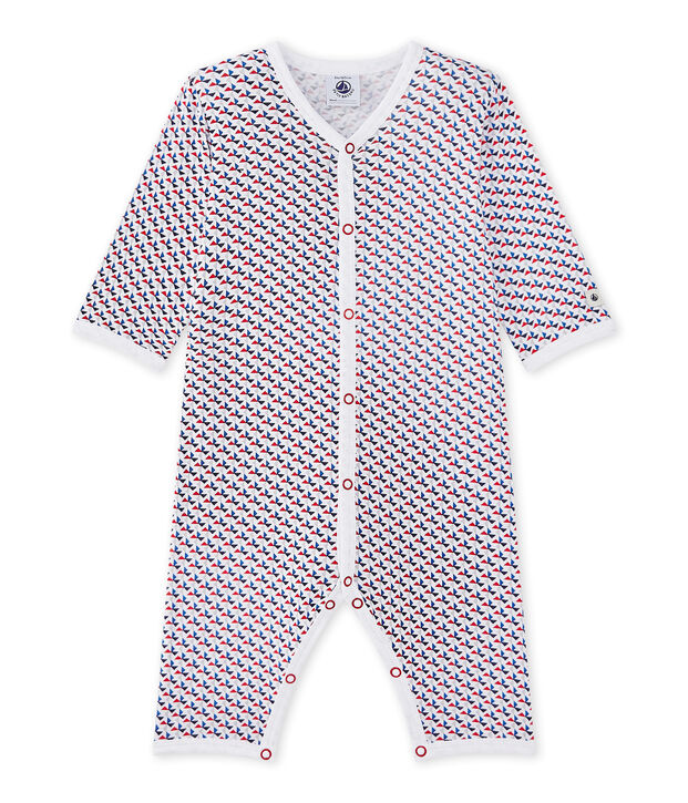 Dors bien sans pieds b&eacute;b&eacute; gar&ccedil;on blanc/multicouleur