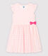 Robe manches courtes en coton enfant fille