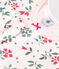 Pyjama capri enfant en coton imprim&eacute; fleuri rose/multicouleur