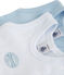 Lot de 2 bodies bébé garçon sans manches uni/milleraies lot .