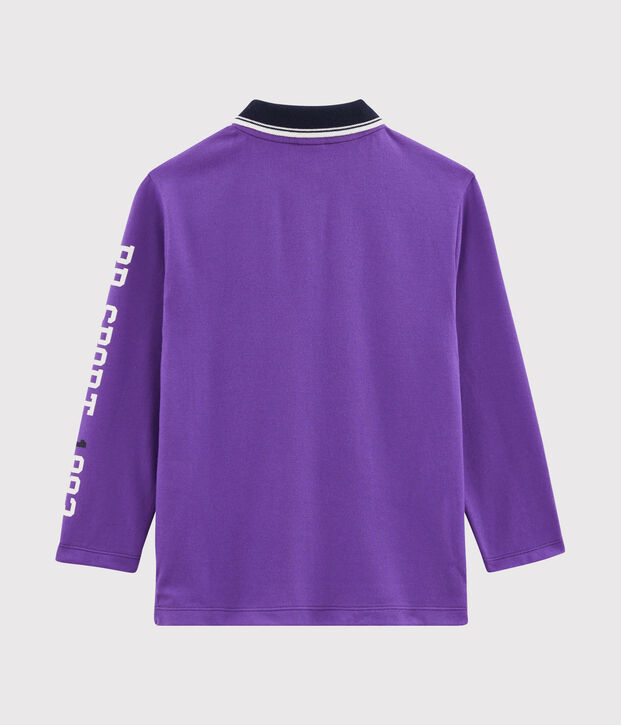 Polo enfant garcon violet