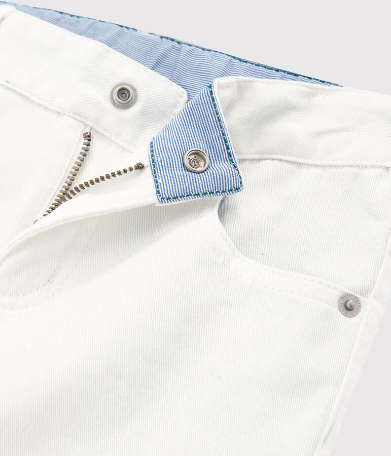 Pantalon enfant gar&ccedil;on blanc