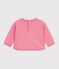 Sweatshirt b&eacute;b&eacute; en coton imprim&eacute; animalier rose