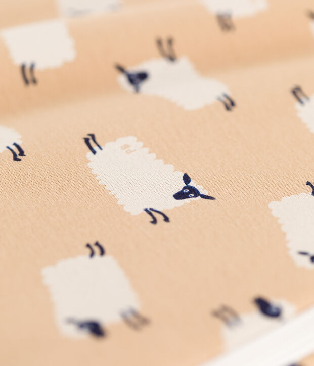 Gigoteuse mouton b&eacute;b&eacute; en coton beige/multicouleur