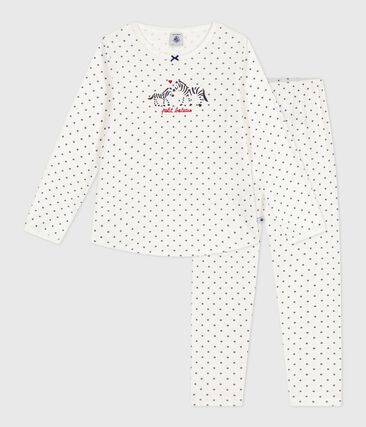 Pyjama enfant en coton imprimé pois