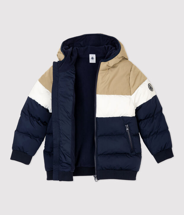 Doudoune enfant gar&ccedil;on bleu/multicouleur