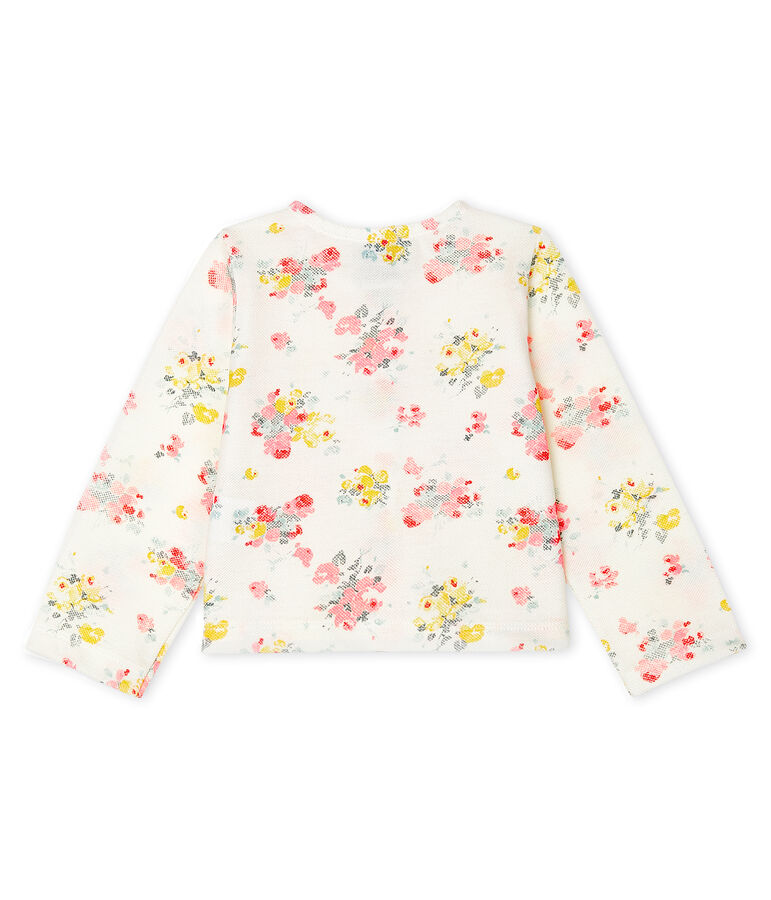 Cardigan b&eacute;b&eacute; fille imprim&eacute; blanc/multicouleur