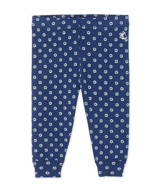 Legging bébé fille imprimé bleu MEDIEVAL/blanc MULTICO