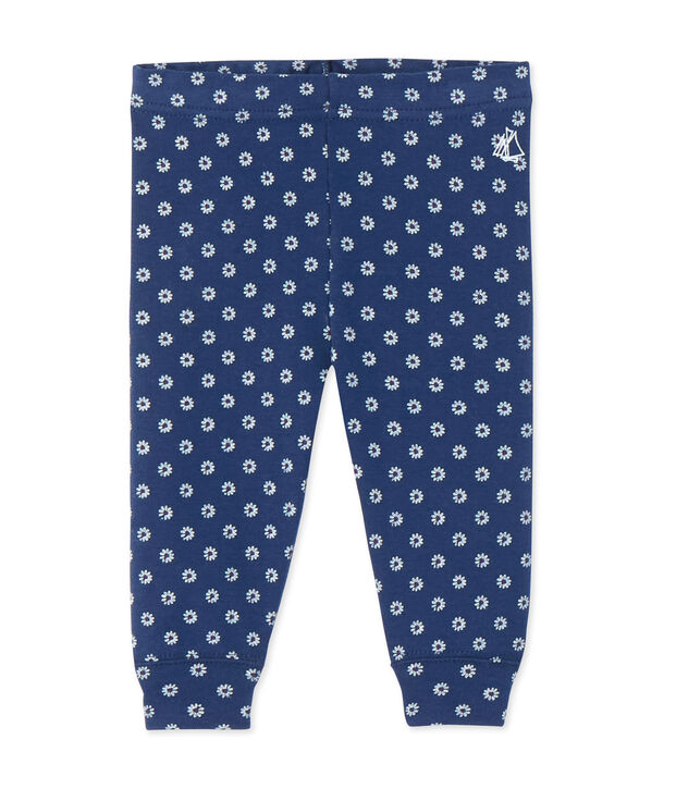 Legging b&eacute;b&eacute; fille imprim&eacute; bleu/multicouleur