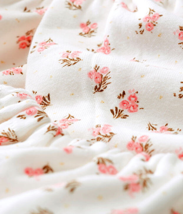 Robe et bloomer b&eacute;b&eacute; fille blanc/multicouleur