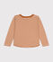 Tee-shirt manches longues rayé en tubique enfant ECUREUIL/ AVALANCHE