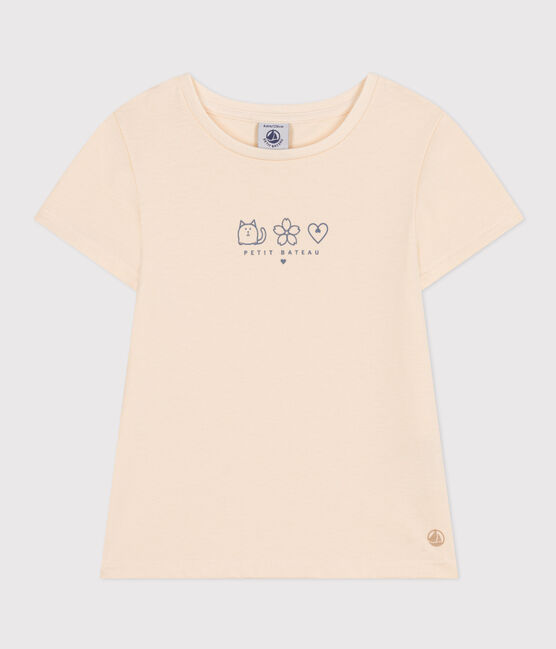 Tee-shirt en jersey léger enfant fille bleu AVALANCHE/ BEACH