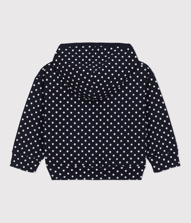 Sweatshirt &agrave; capuche enfant fille / gar&ccedil;on bleu/&eacute;cru